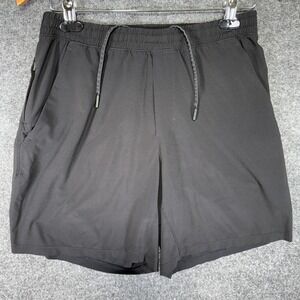 lululemon Pace Breaker Linerless Short Men M Black 7 Inch Athletic Running